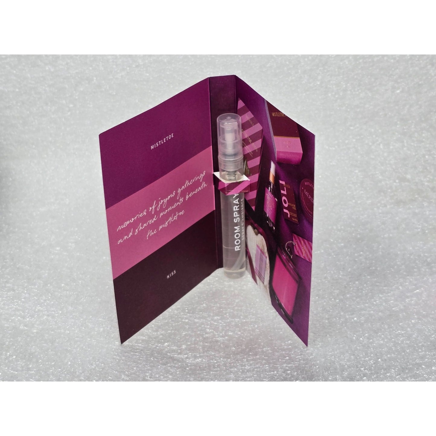 Mersea Mistletoe Kiss Room Spray Sample 0.14 Fl Oz Cedar Holly Musk Aroma