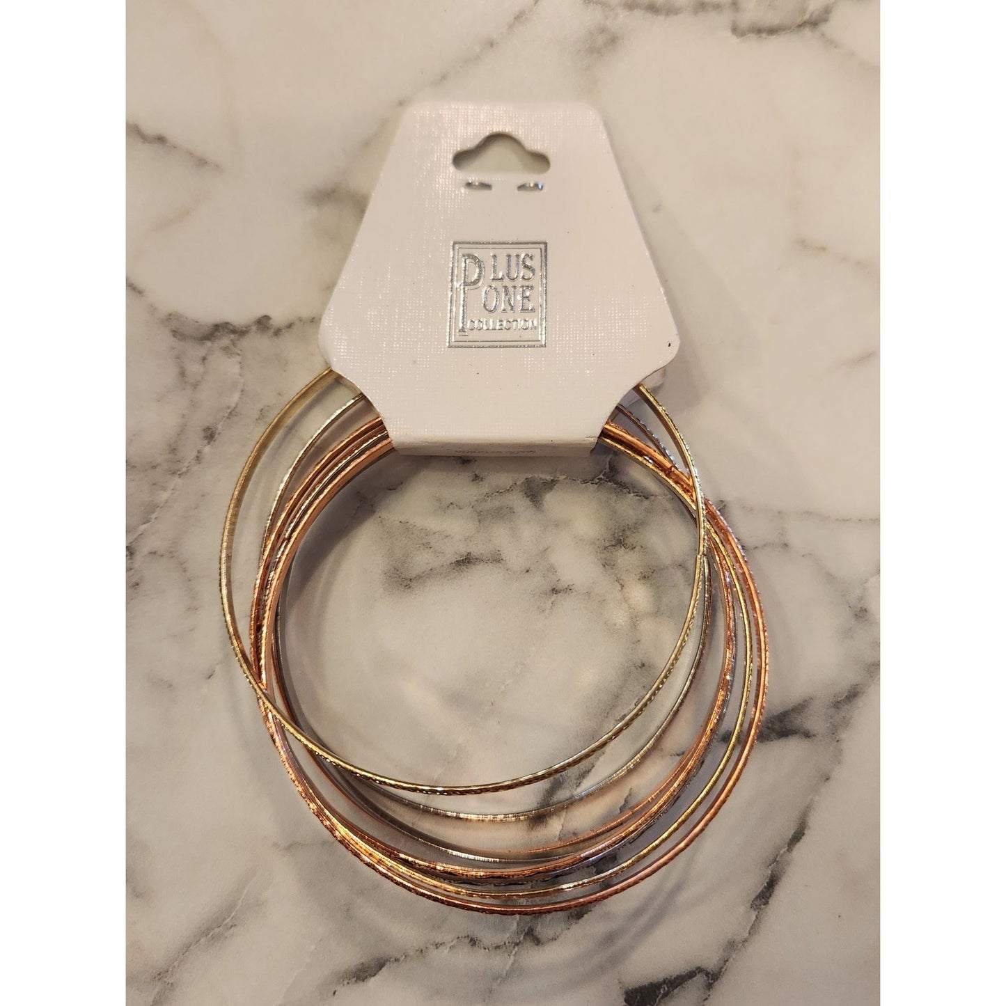 Gold & Silver-Tone Bangles Set By Plus One Collection