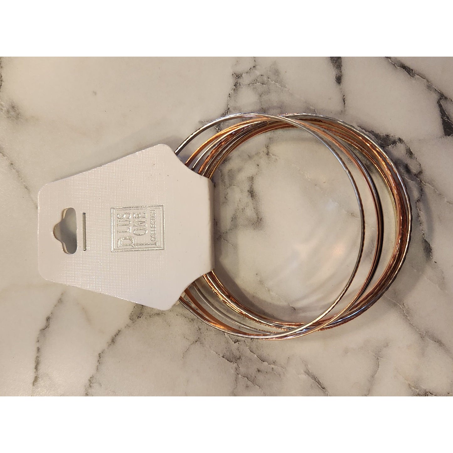 Gold & Silver-Tone Bangles Set By Plus One Collection