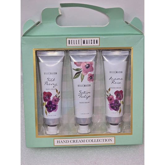Belle Maison Hand Cream Collection Gift Set Silk Peony Satin Tulip Aroma Rose
