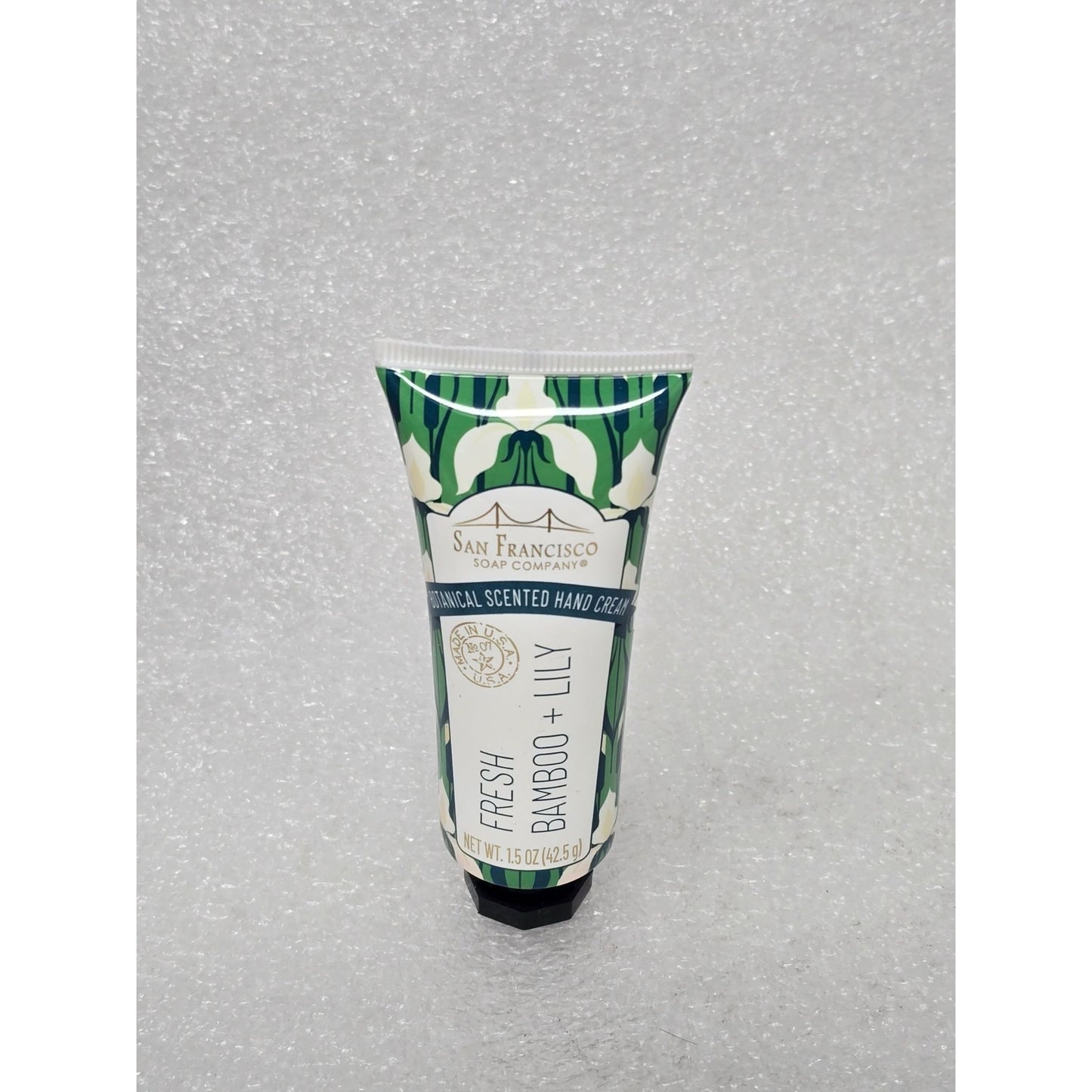 San Francisco Soap Company Fresh Bamboo & Lily Hand Cream 1.5 Oz Botanical