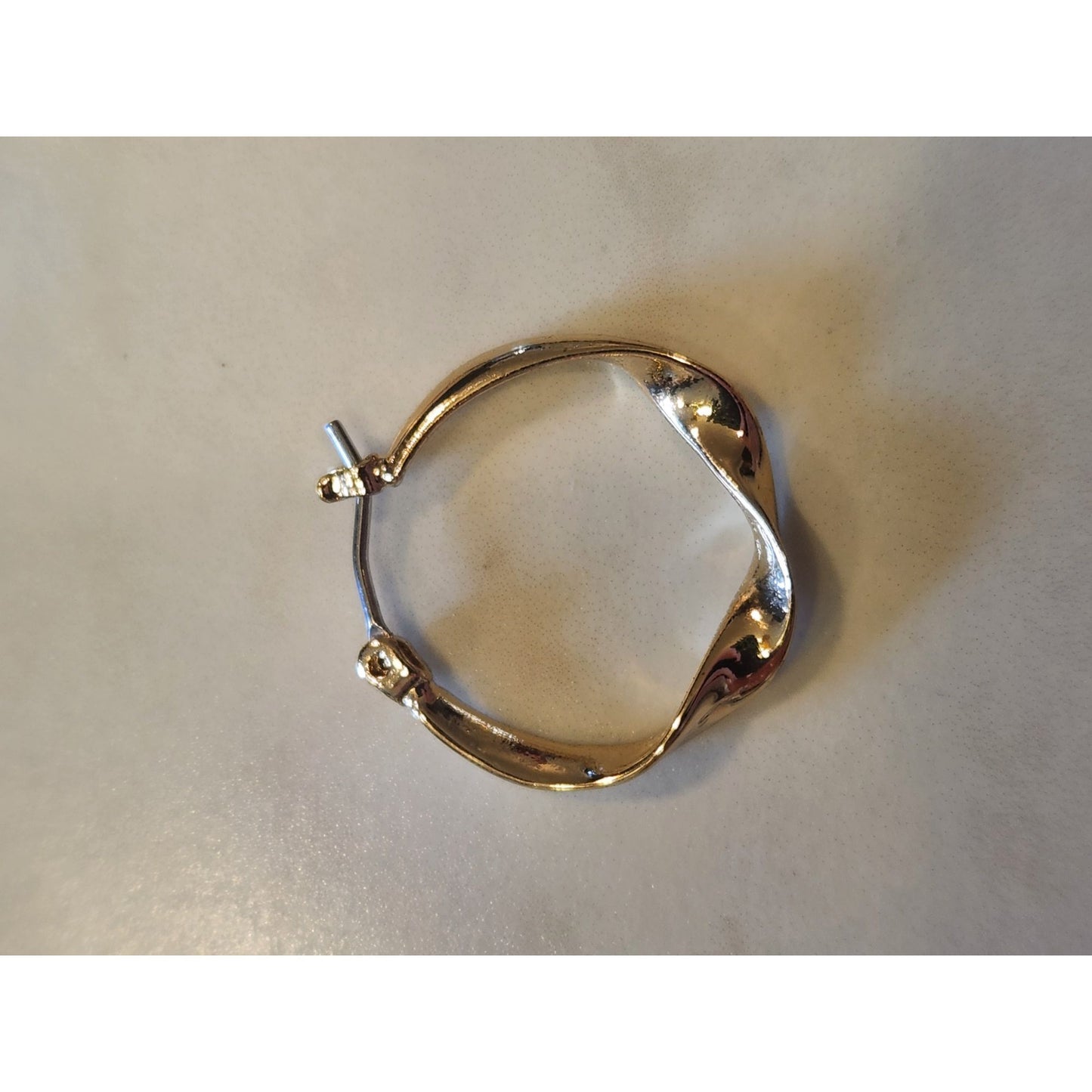 Napier Gold-Tone Twisted Hoop Earrings For Women On Card Elegant Jewelry