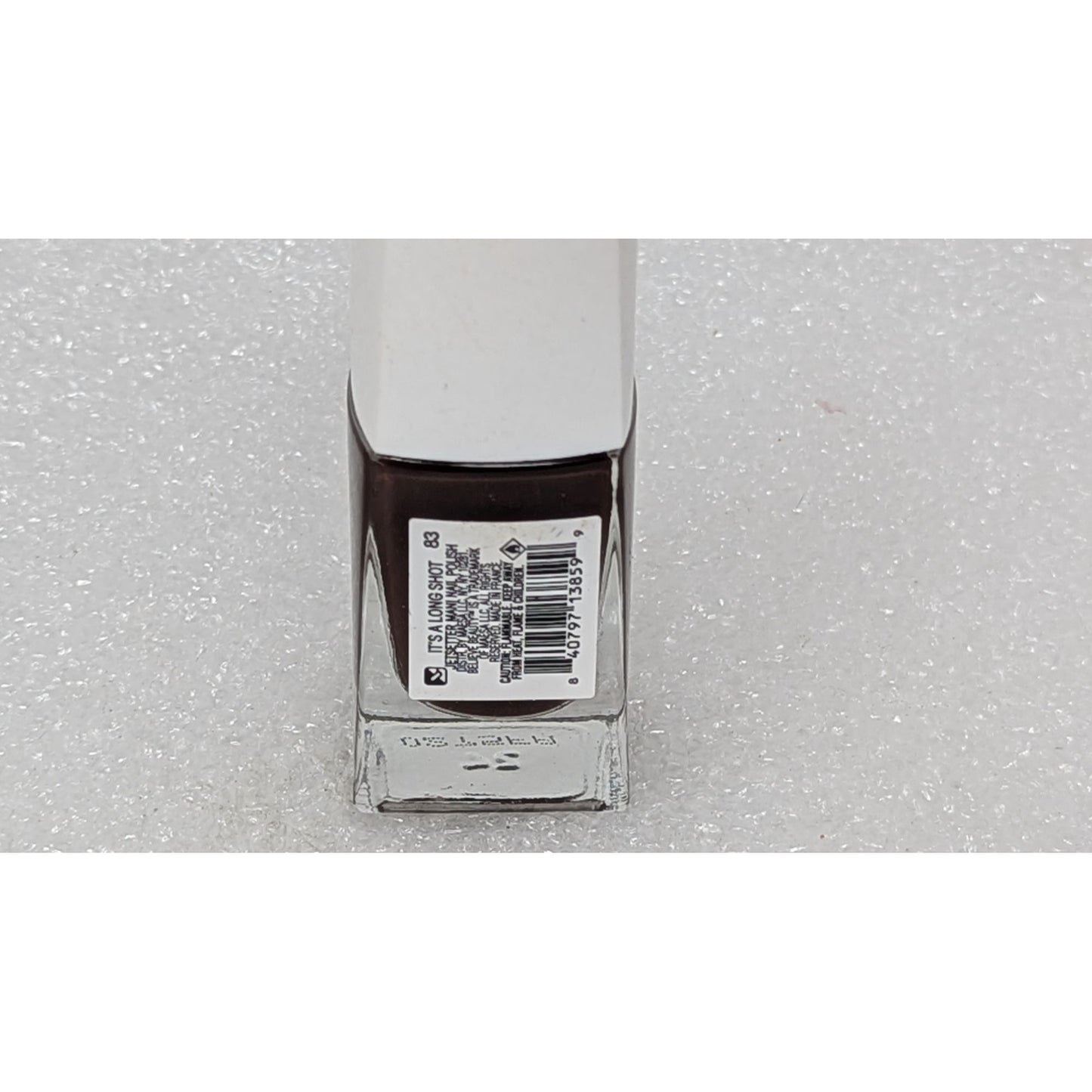 Believe Beauty Nail Polish It's a Long Shot 83 Deep Brown Professional Finish