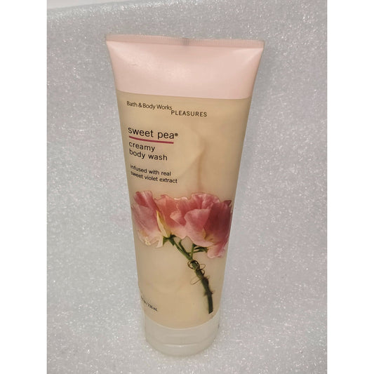 Bath & Body Works Pleasures Sweet Pea Creamy Body Wash 8 Fl Oz