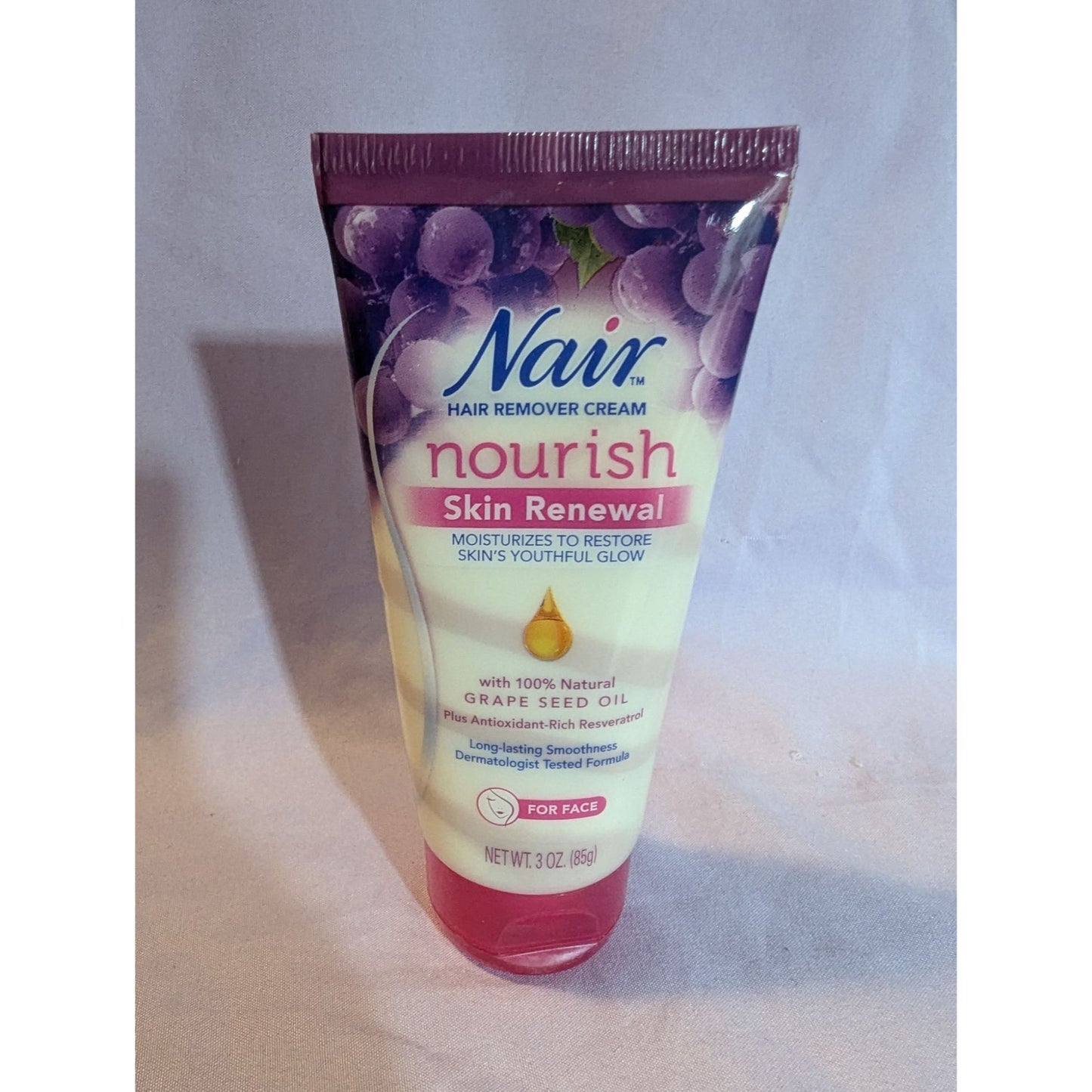 Nair Nourish Skin Renewal Hair Removal Cream With Grape Seed Oil Face Smoothness