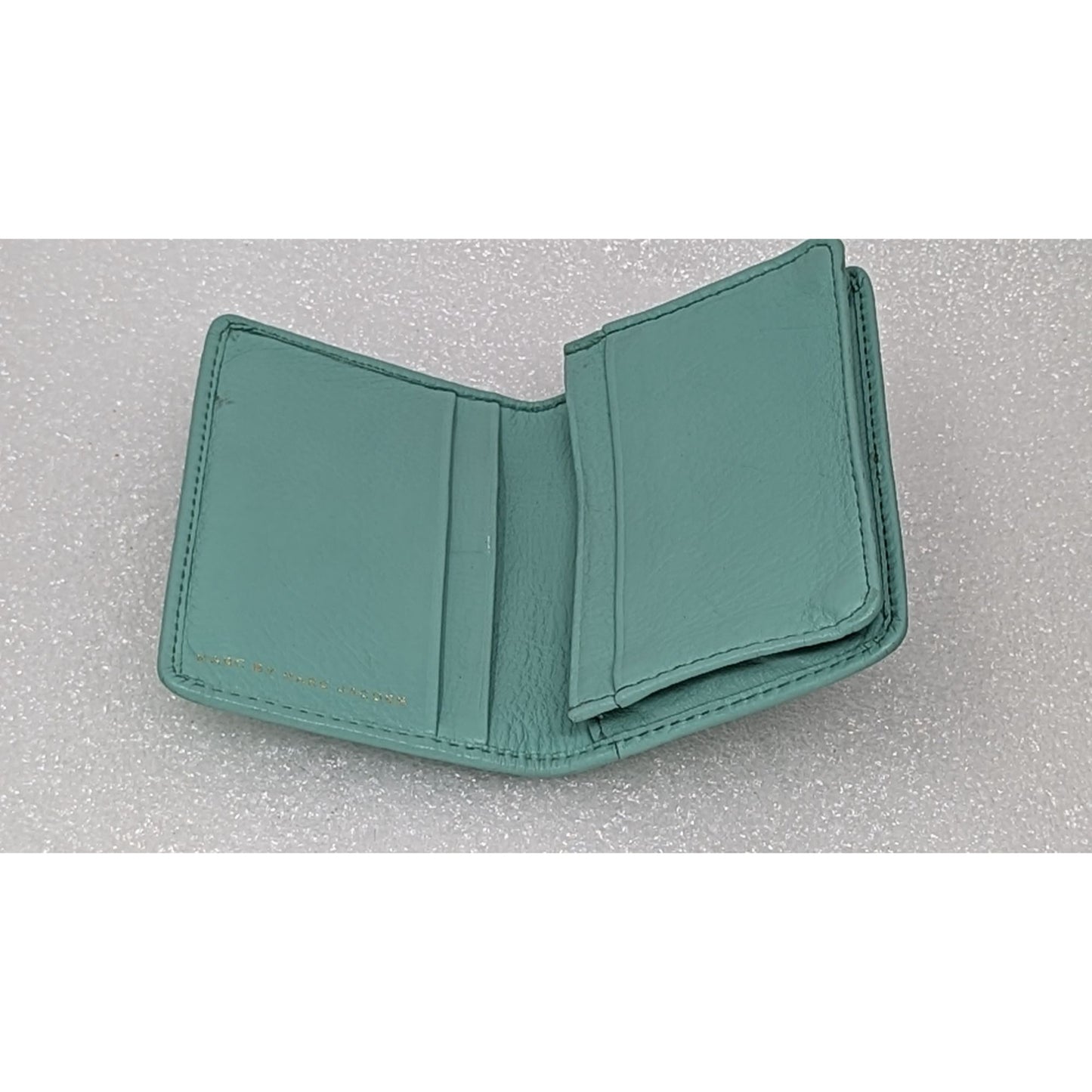 Marc Jacobs Leather Wallet Standard Supply Workwear Mint Green