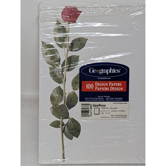 Geographics Design Papers GeoRose 8 1/2" X 11"(Only has 98 sheets)