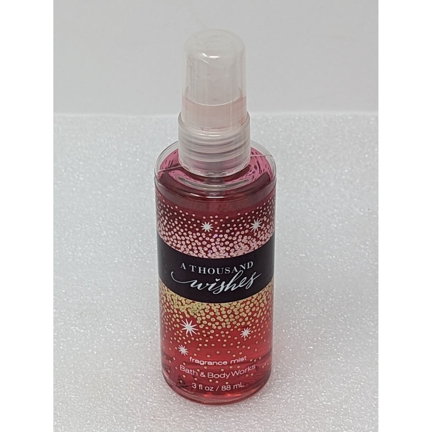 Bath & Body Works A Thousand Wishes Fragrance Mist 3 oz Travel Size Red Bottle