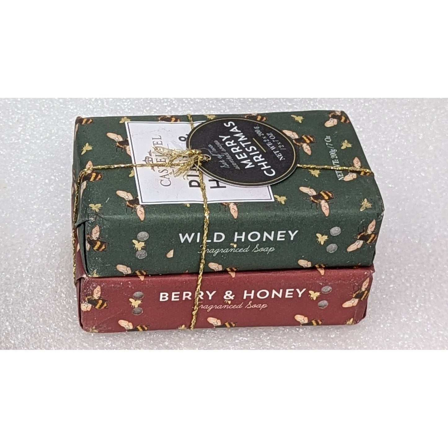 Castelbel Fragranced Soap Set Of Two 200g Pine & Honey & Berry & Honey 7 oz each