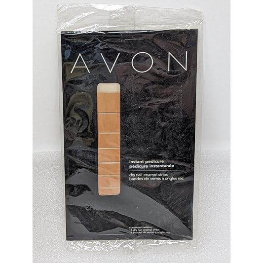 Avon Instant Pedicure Dry Nail Enamel Strips Praline