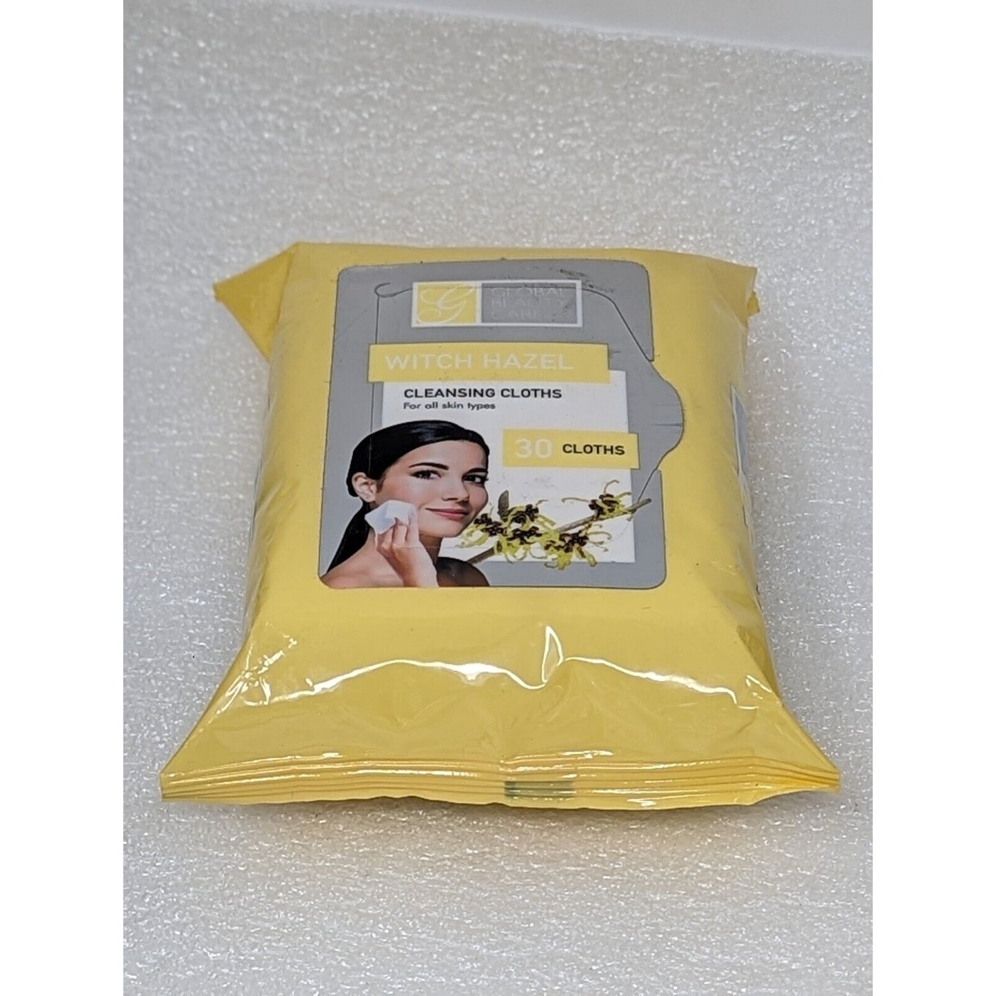 Global Beauty Care Witch Hazel Cleansing Cloths 30 Facial Wipes