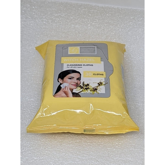 Global Beauty Care Witch Hazel Cleansing Cloths 30 Facial Wipes