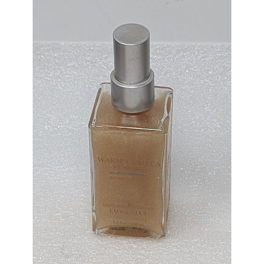 Bath & Body Works Luxuries Warm Vanilla Sugar Shimmer Mist 3.4 oz Glass Bottle