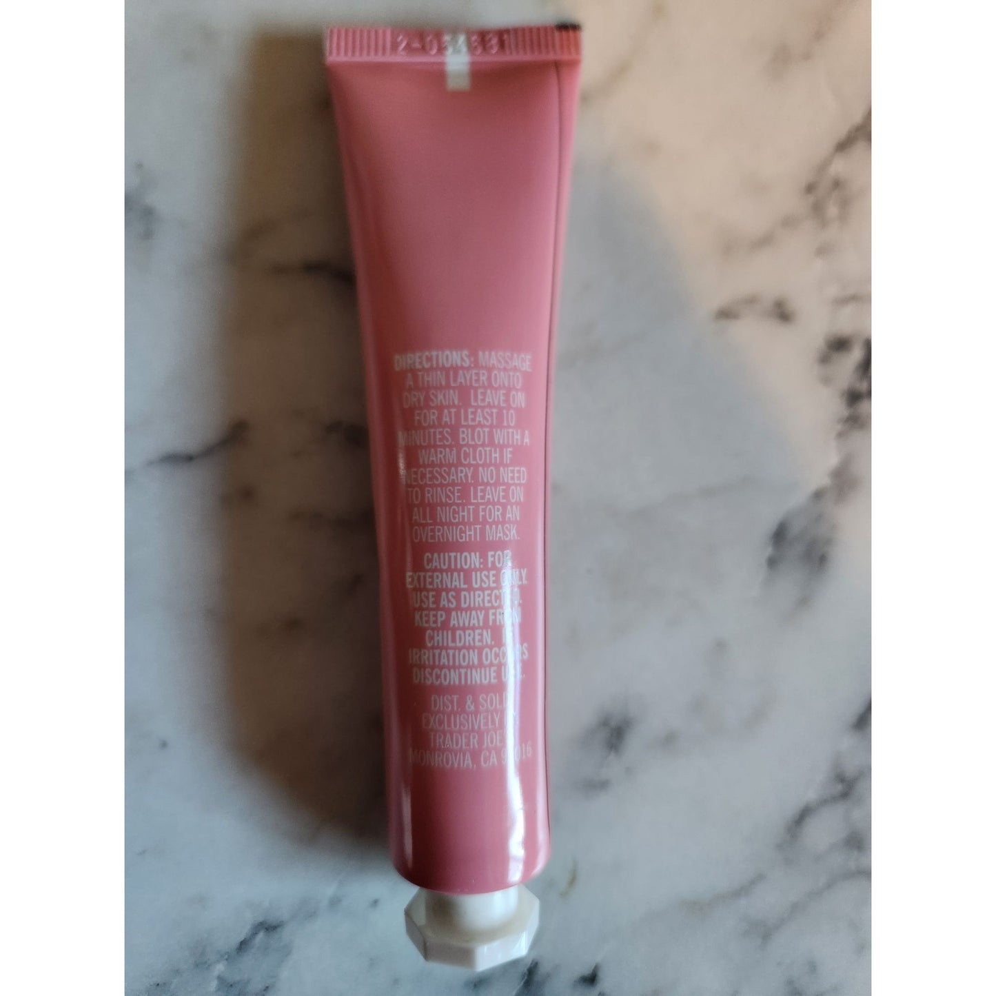 Trader Joes Moisturizing Glow Face Mask 0.8 Oz Tube