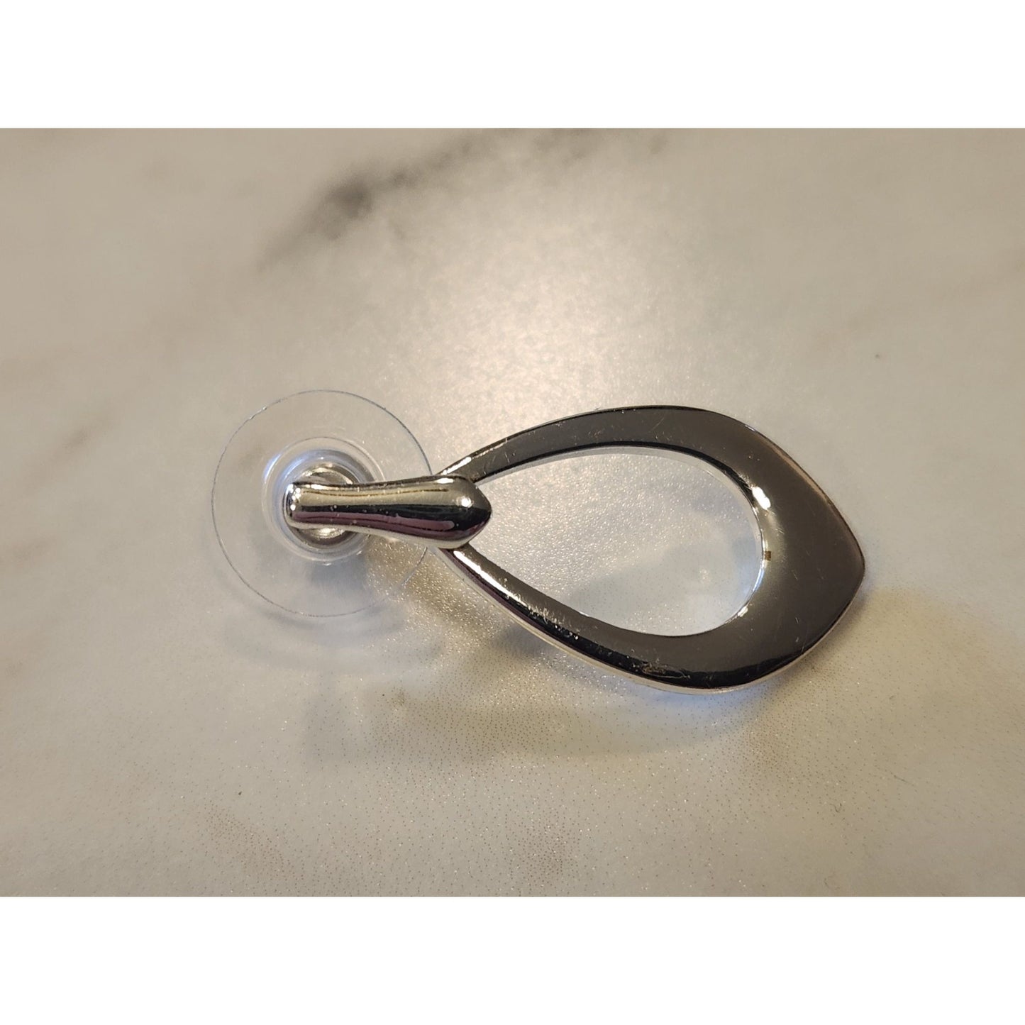 Dana Buchman Silver-Tone Teardrop Earrings Lightweight Elegant Style