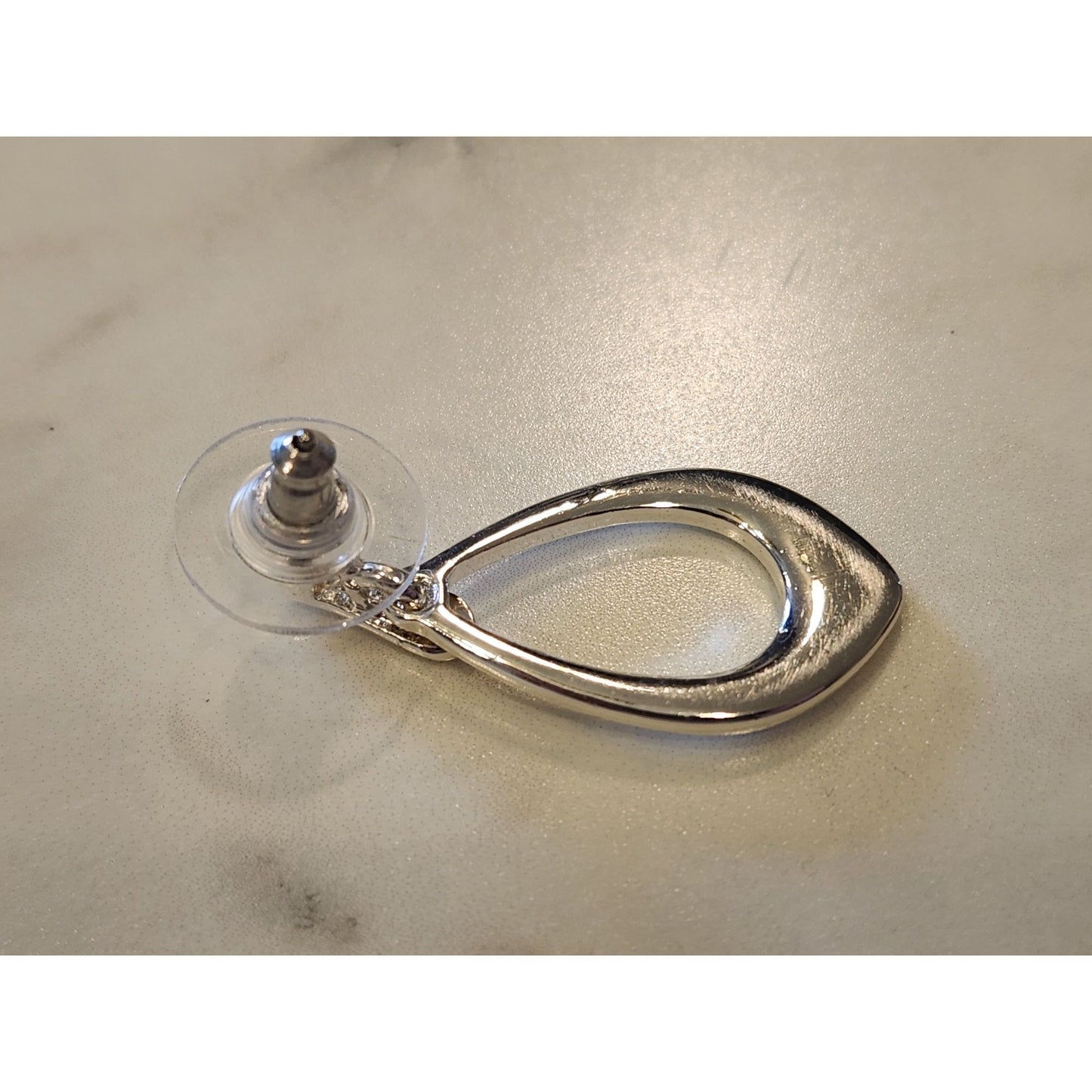 Dana Buchman Silver-Tone Teardrop Earrings Lightweight Elegant Style