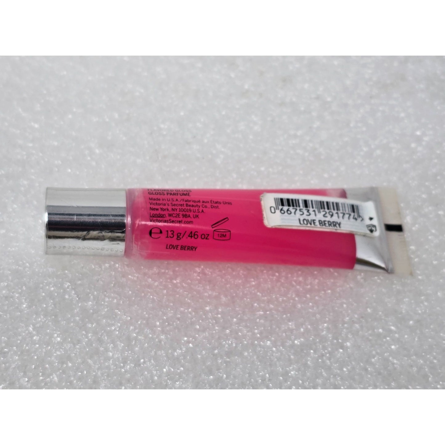 Victoria's Secret Shiny Kiss Flavored Gloss Love Berry Pink 13g Tube