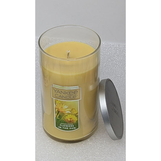 Yankee Candle Flowers In The Sun Scented Candle 12 oz Glass Jar With Lid