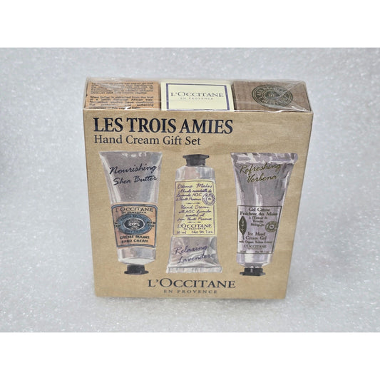 L'Occitane Les Trois Amies Hand Cream Gift Set AOC Lavender Ice Gel Creme Mains