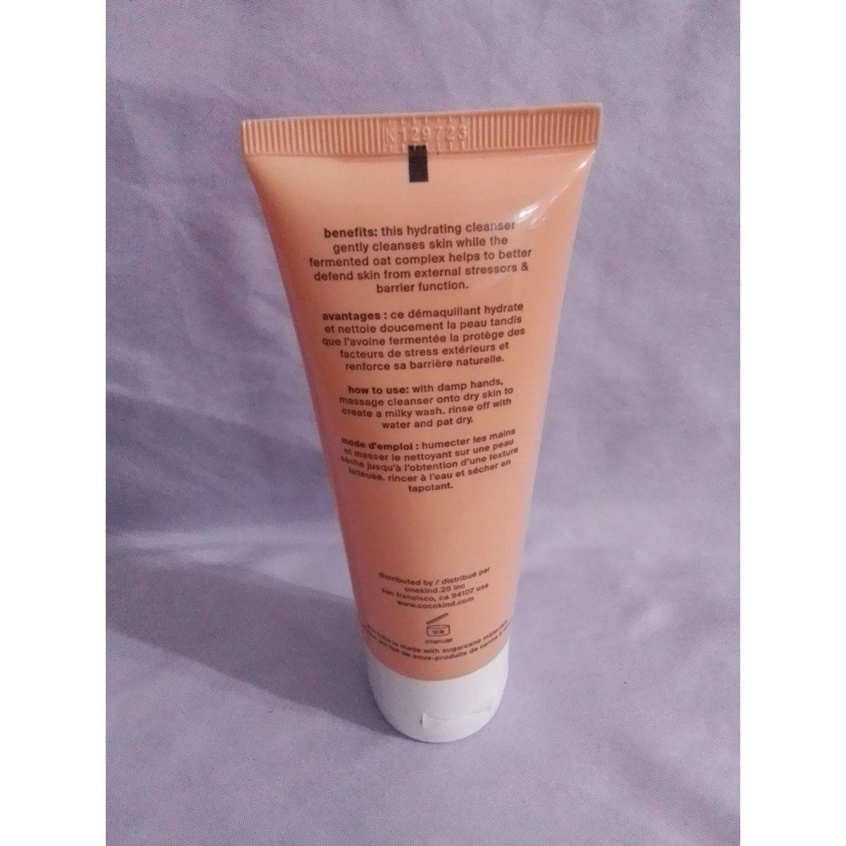 Cocokind Oil To Milk Cleanser 85ml Tube Hydrating Prebiotic Skin Cleanser For All Skin Types
