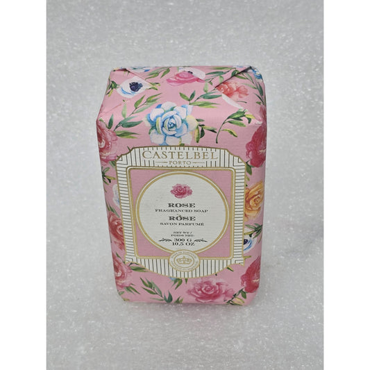 Castelbel Porto Rose Fragranced Soap 10.5 Oz Floral Packaging Luxurious Bath Bar