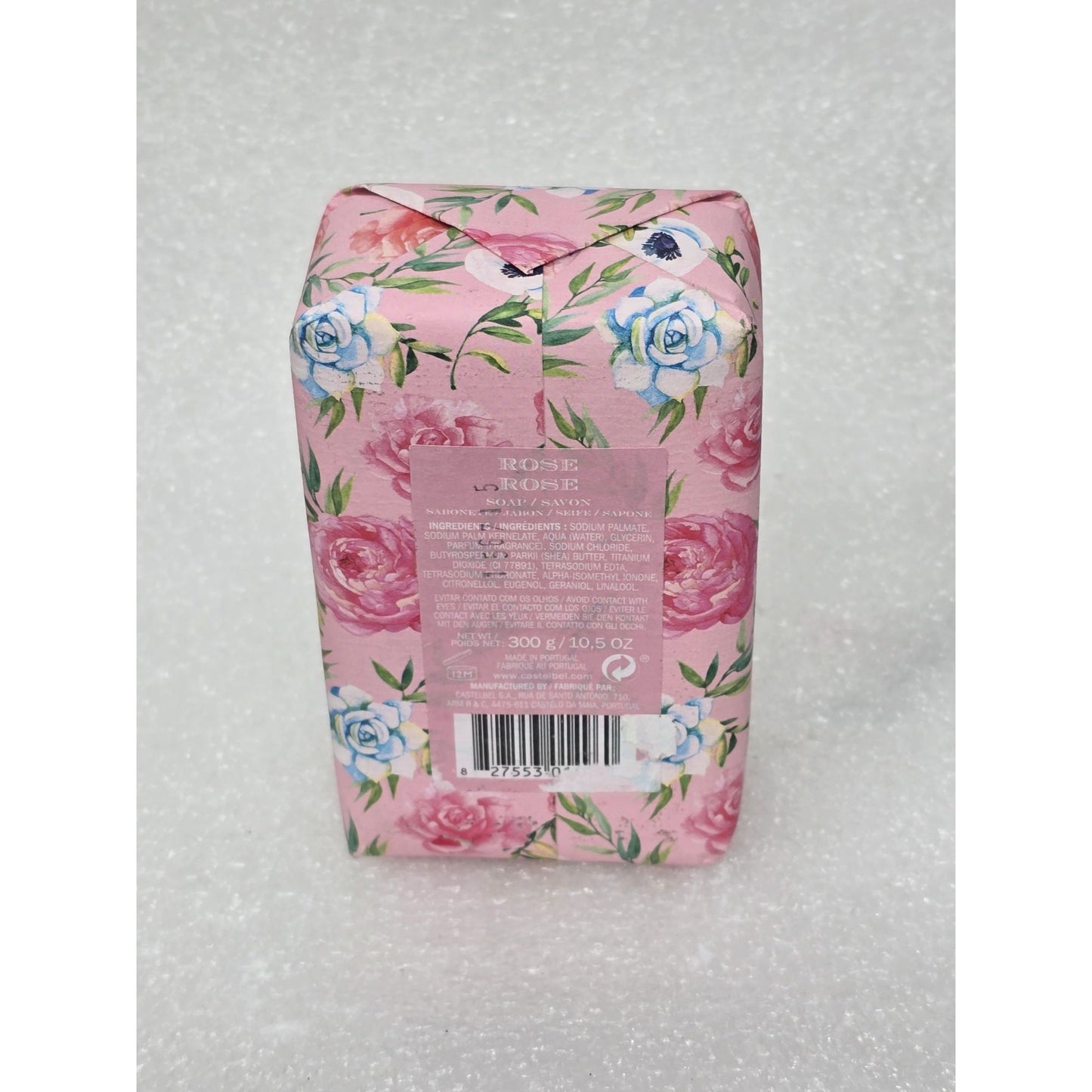 Castelbel Porto Rose Fragranced Soap 10.5 Oz Floral Packaging Luxurious Bath Bar