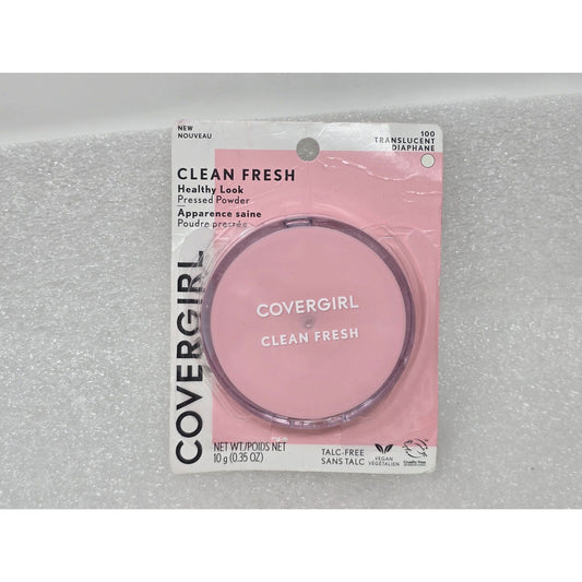 Covergirl Clean Fresh Pressed Powder 100 Translucent 0.35 Oz Vegan