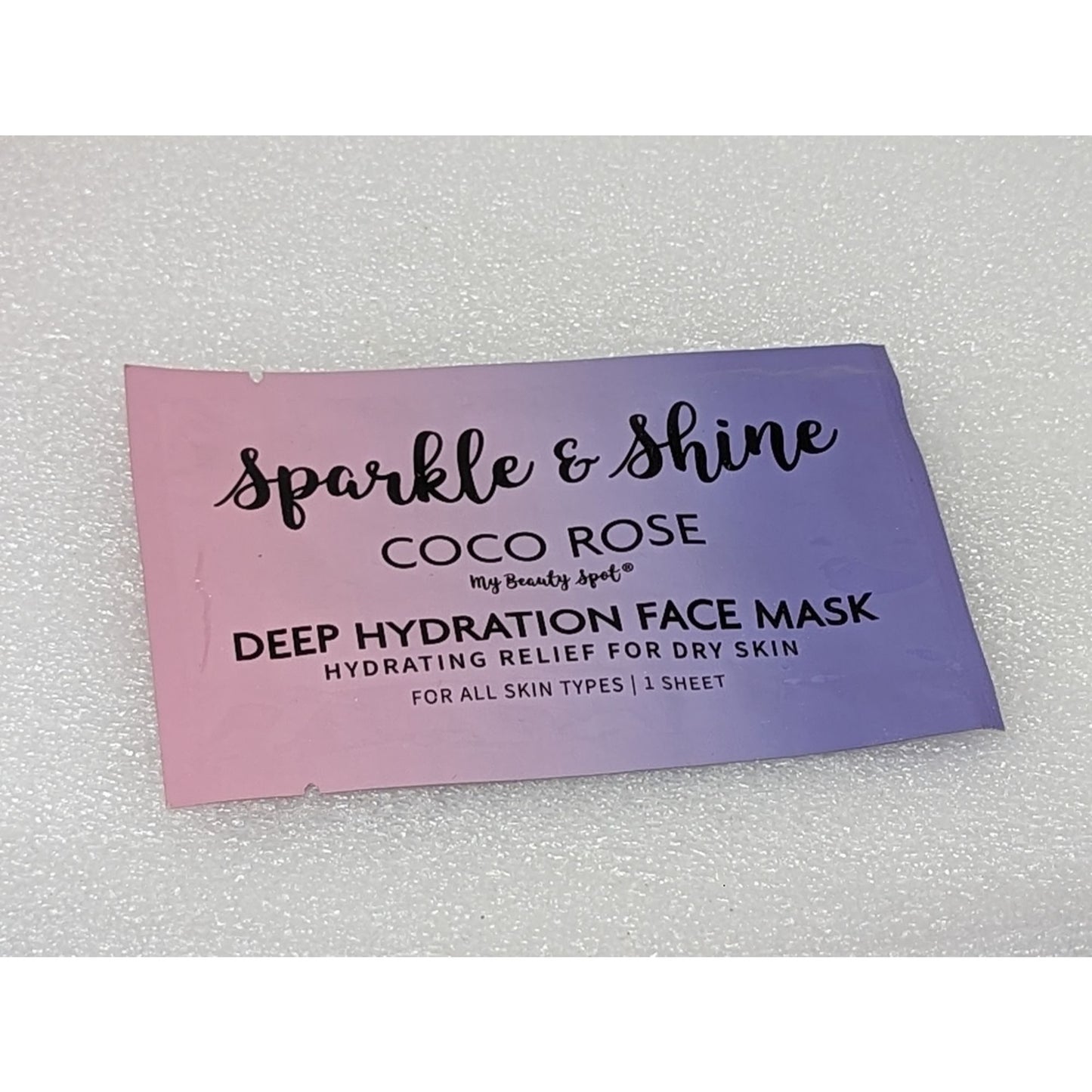 Sparkle & Shine Coco Rose Deep Hydration Face Mask