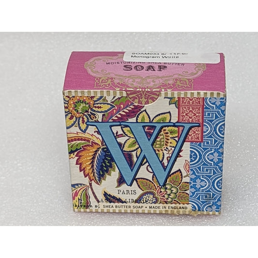 Michel Design Works Monogram Shea Butter Bar Soap "W"