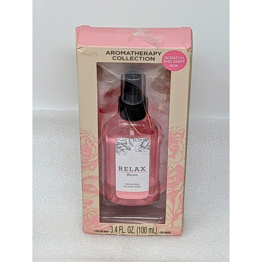 Aromatherapy Collection Pillow Mist & Eye Mask Rose Relax 3.4 oz