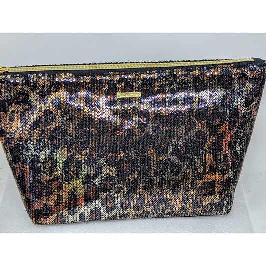 Juicy Couture Sequin Makeup Bag Leopard Print