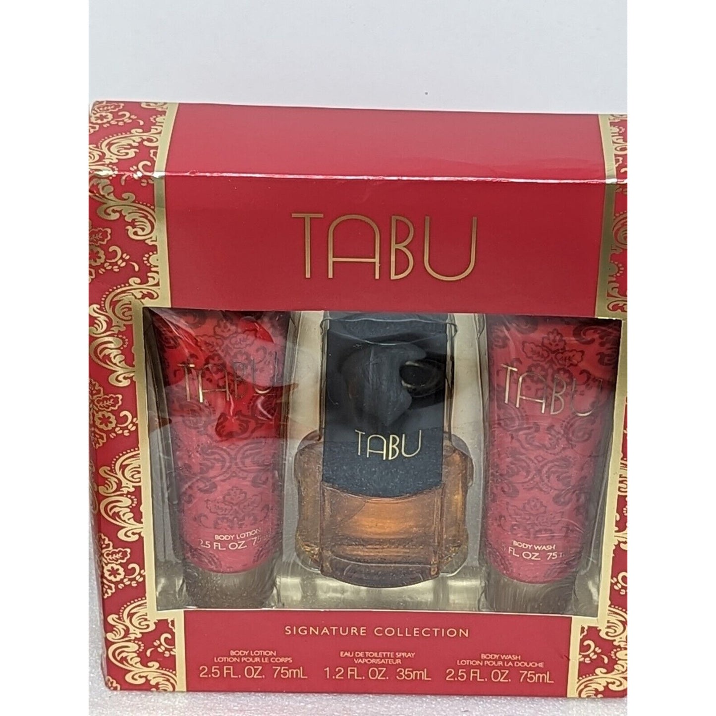 Tabu Signature Collection 3 Piece Gift Set Perfume Body Lotion & Body Wash