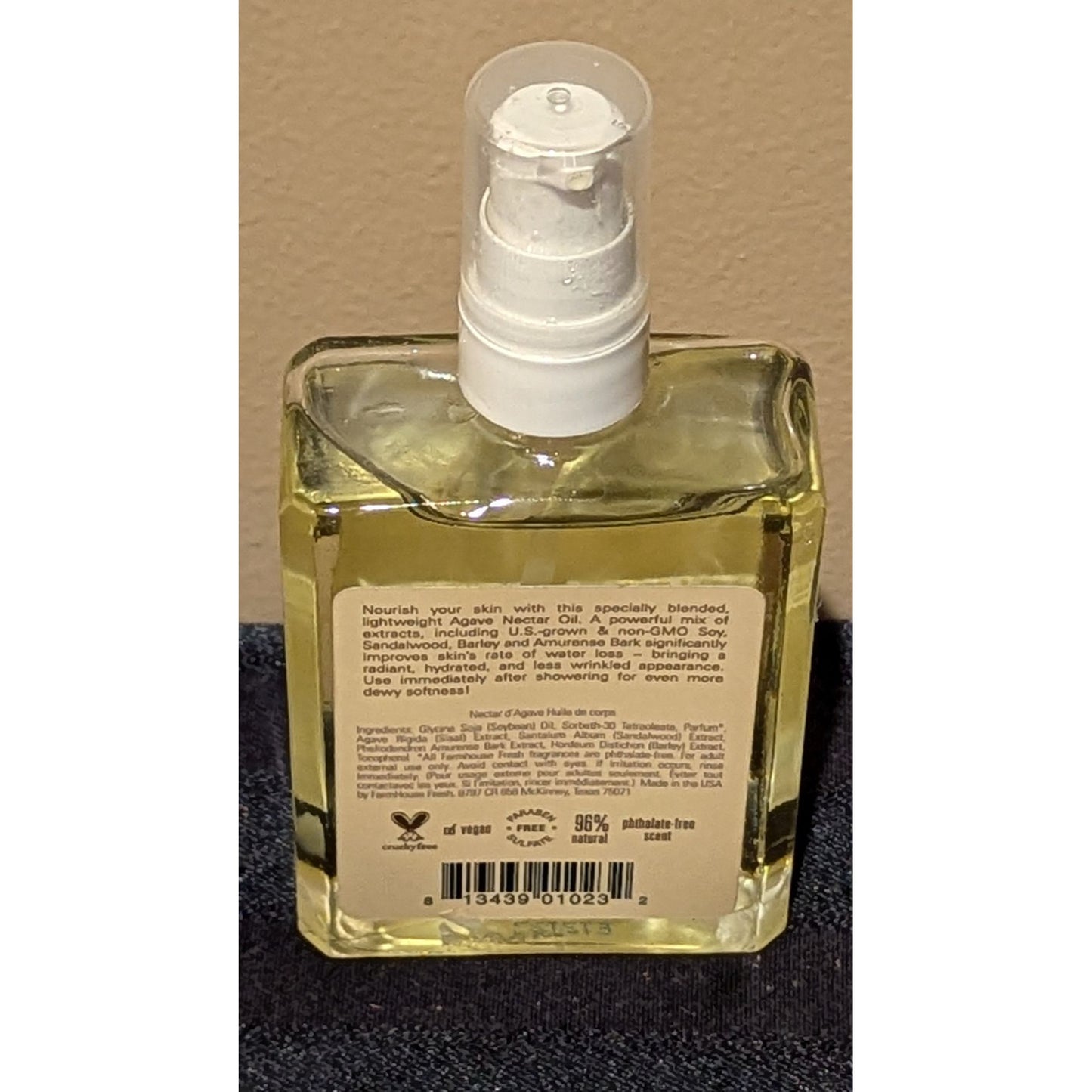 FHF Farmhouse Fresh Agave Nectar Ageless Body Oil 4 Oz