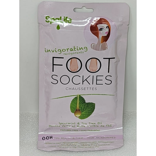 Spa Life Invigorating Foot Sockies Spearmint & Tea Tree Oil