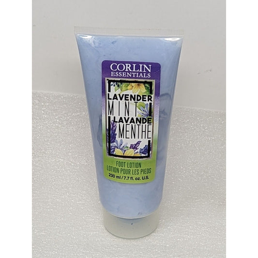 Corlin Essentials Foot Lotion Cream Moisturizer Lavender Mint 7.7 fl Oz