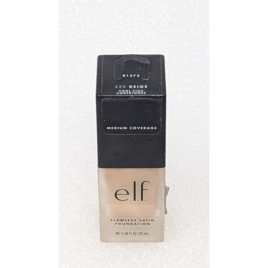 E.L.F. Flawless Satin Foundation 220 Beige Medium Coverage 0.68 Fl Oz