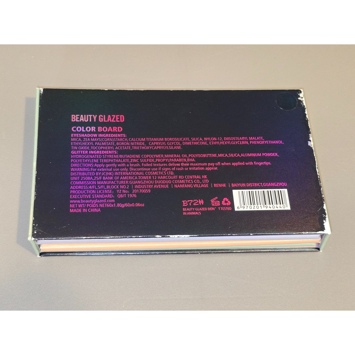 Beauty Glazed Meet Your Match Color Board Eyeshadow Tray