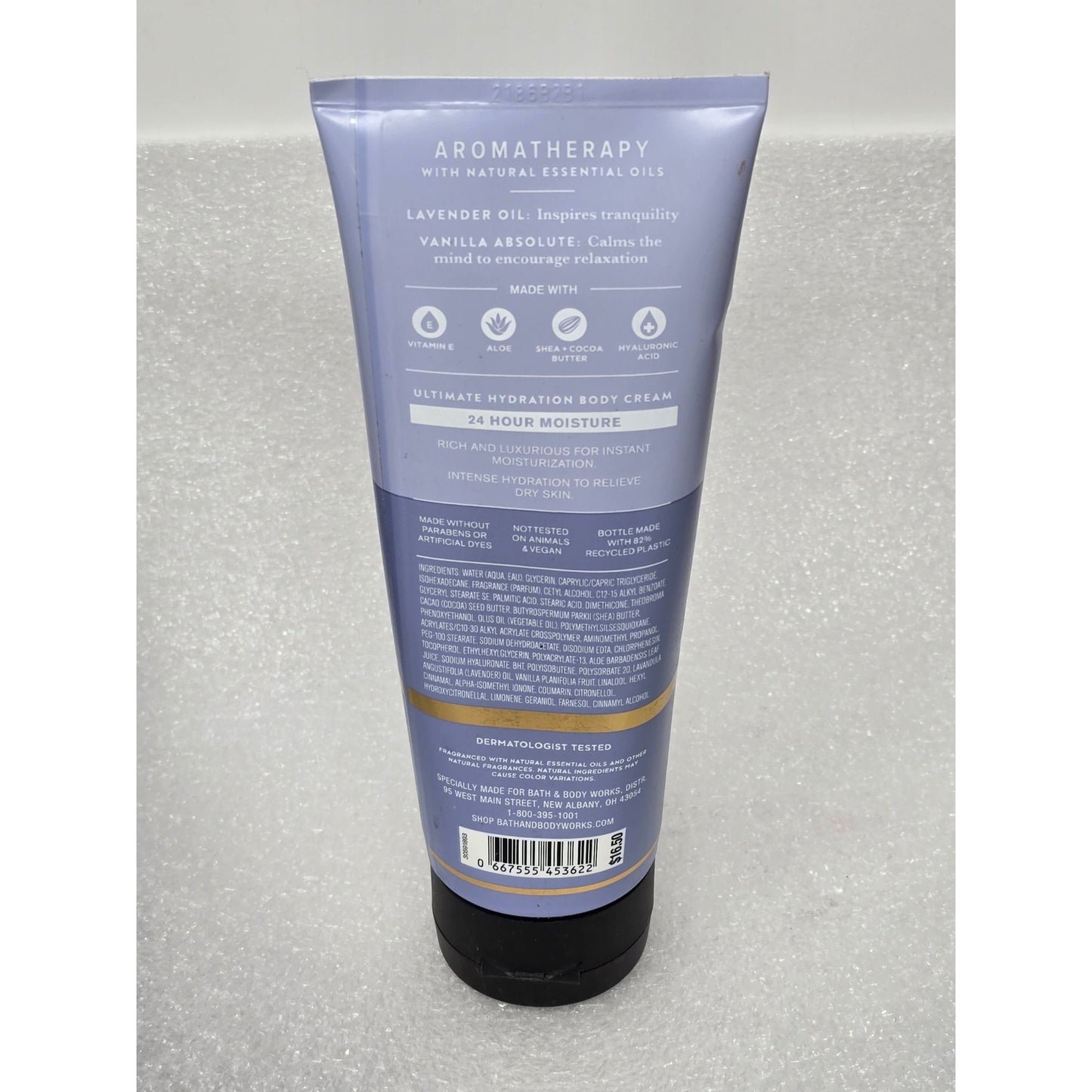 Bath & Body Works Aromatherapy Sleep Lavender Vanilla Body Cream 8 Oz Tube