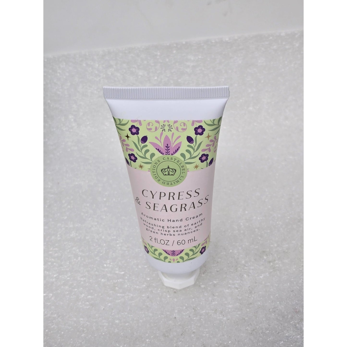 Castelbel Cypress & Seagrass Aromatic Hand Cream Limited Edition 2 Oz