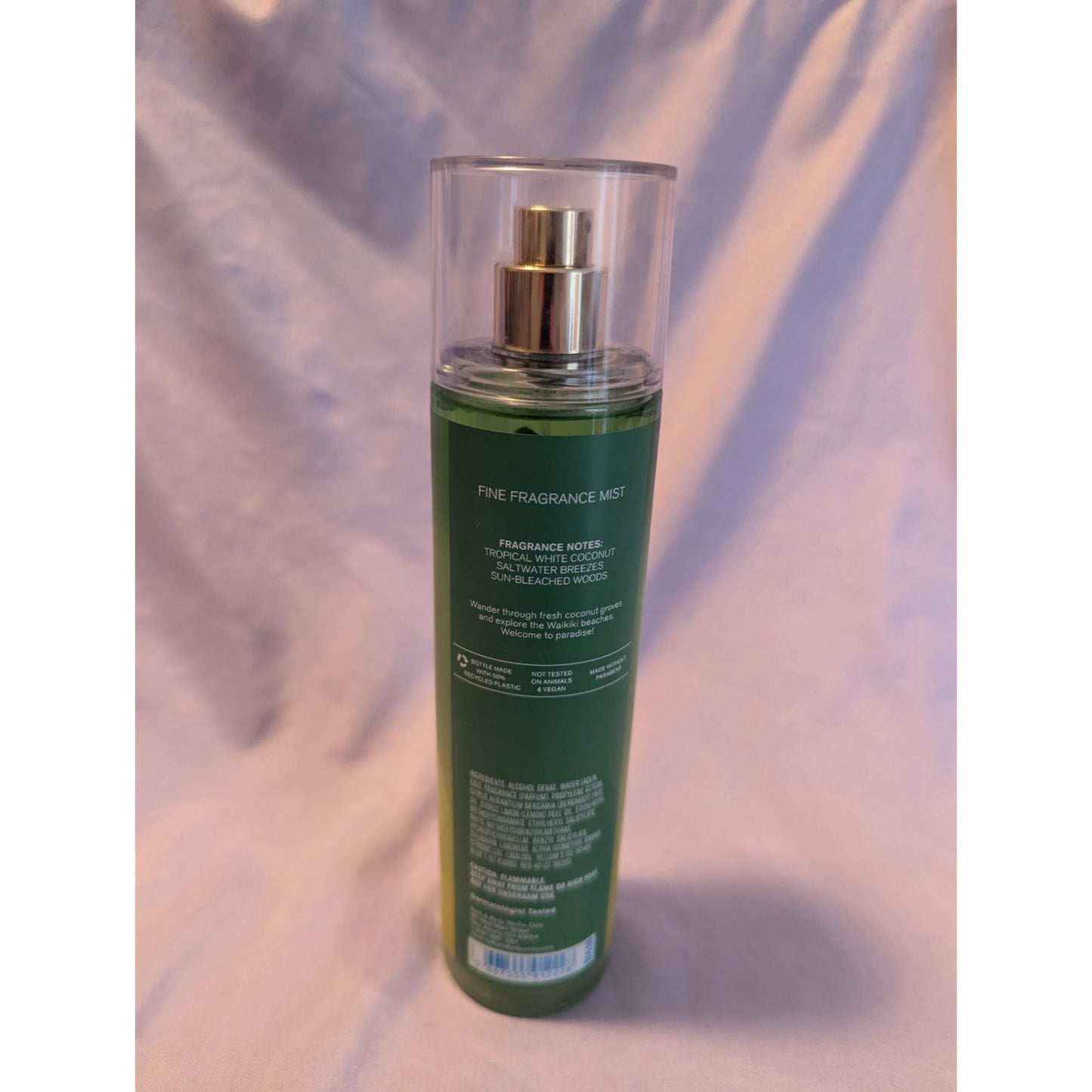 Bath & Body Works Waikiki Beach Coconut Fine Fragrance Mist 8 Oz Tropical Scent