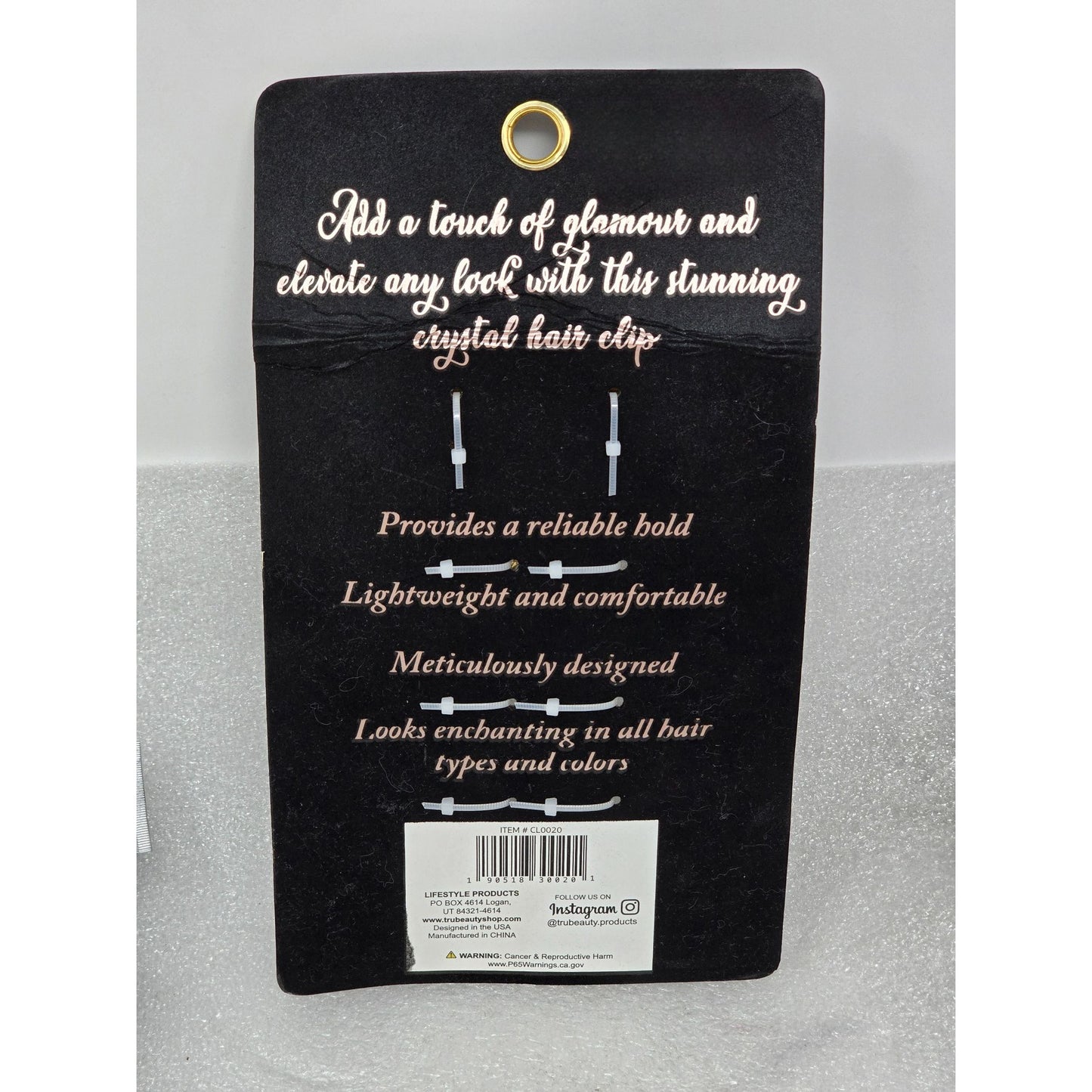 Crystal Rhinestone Bling Bow Hair Barrette Clip For Women