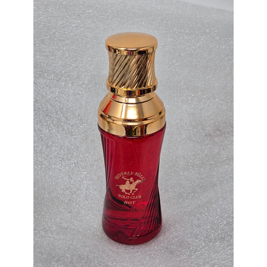 Beverly Hills Polo Club Hot Perfume Spray For Women 3.4 oz Red & Gold Bottle