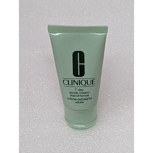 Clinique 7 Day Scrub Cream Rinse-Off Formula 1 oz Travel Size