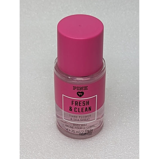 Victoria's Secret Pink Fresh & Clean Scented Body Mist Travel Size 2.5 oz