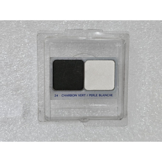 Orlane Velvet Eye Shadow Duo Refill Charbon Vert / Perle Blanche Made In France