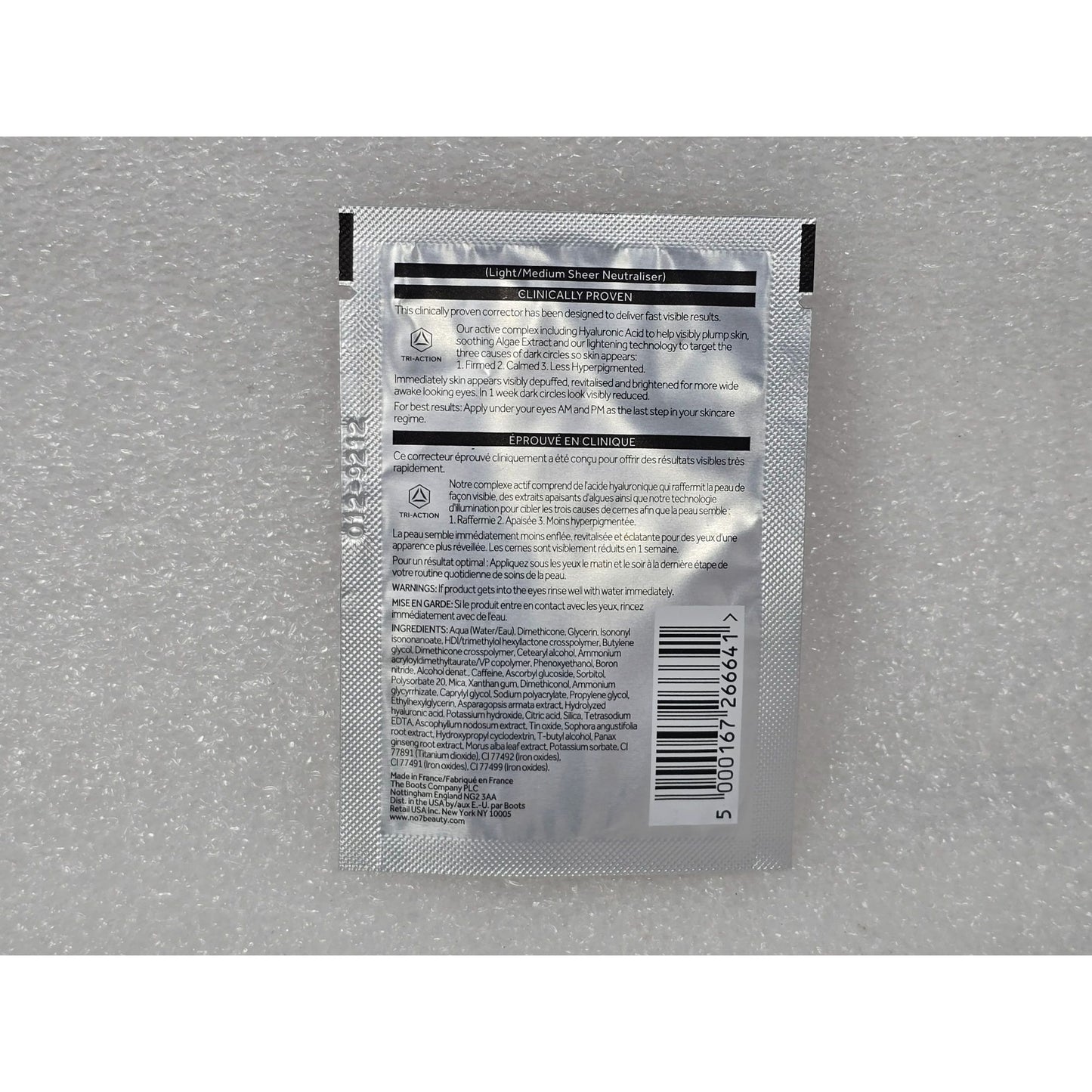 No7 Laboratories+ Dark Circle Corrector 3ml Sample Pack