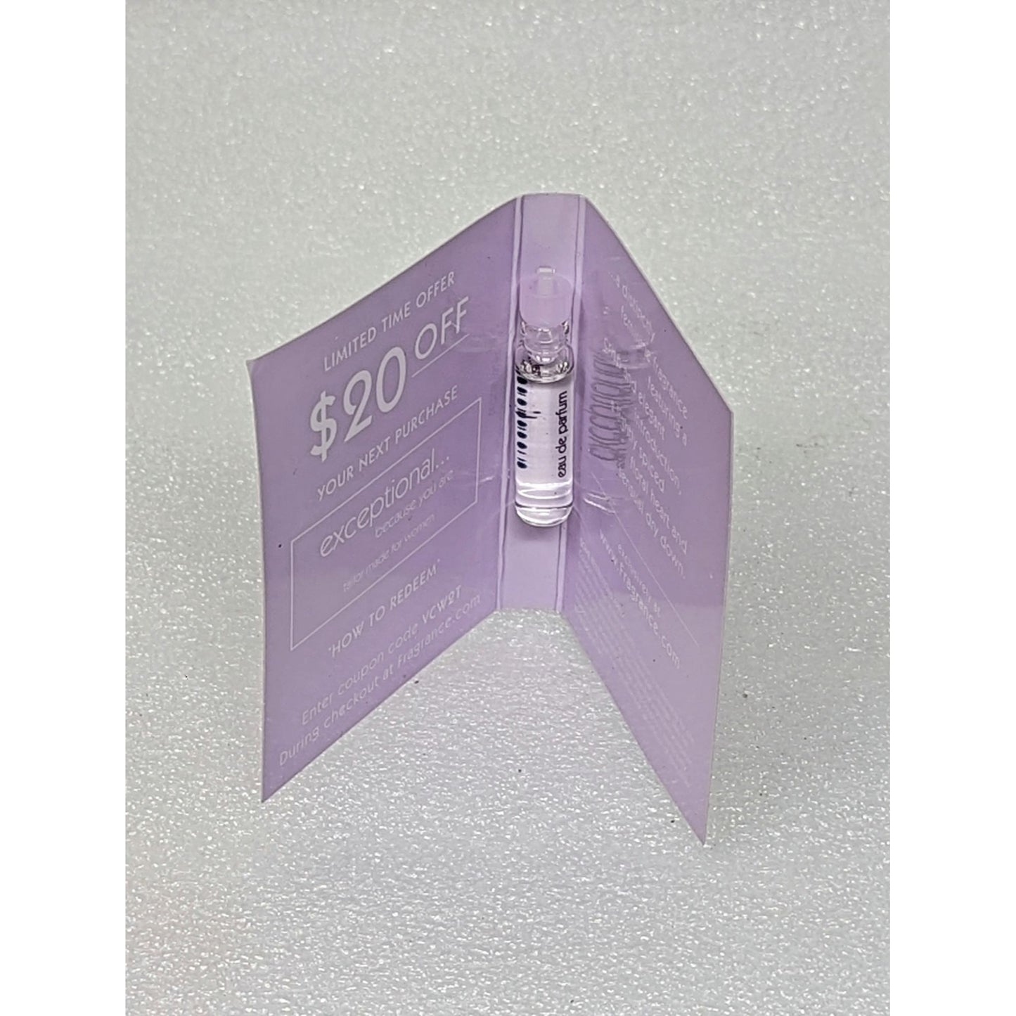 Exceptional Because You Are Perfume Sample Vial Eau de Parfum .034 oz