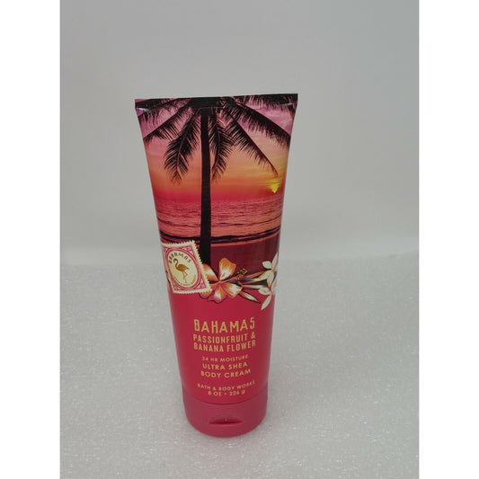 Bath and Body Works Body Cream Bahamas Passionfruit and Banana Flower 8 oz