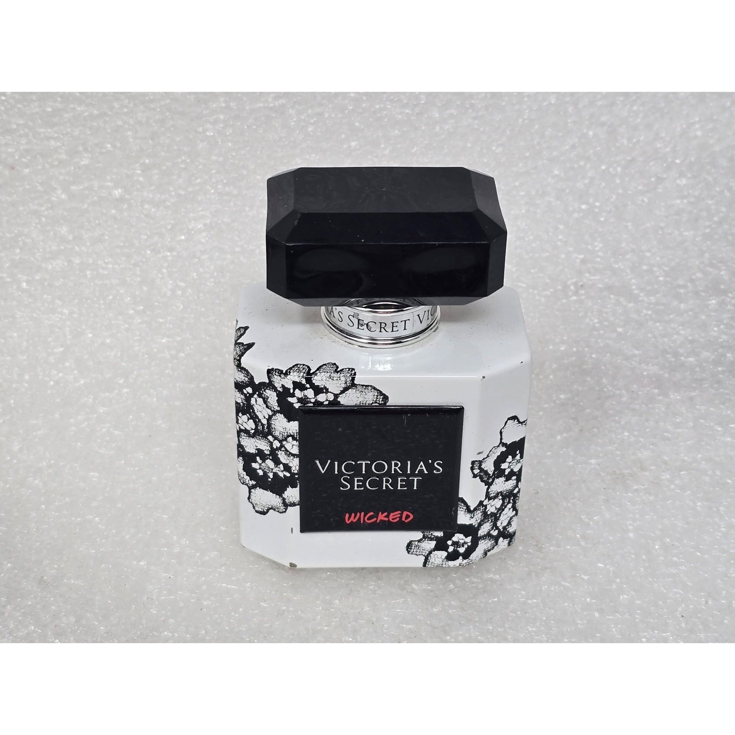 Victoria's Secret Wicked Eau De Parfum Black & White Floral Bottle 1.7 oz