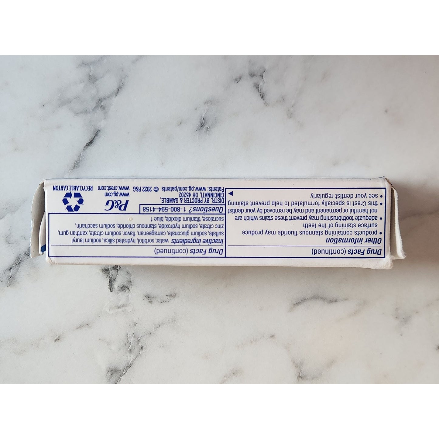 Crest Pro-Health Clean Mint Toothpaste .85 Oz Fluoride Cavity Protection & Whitening